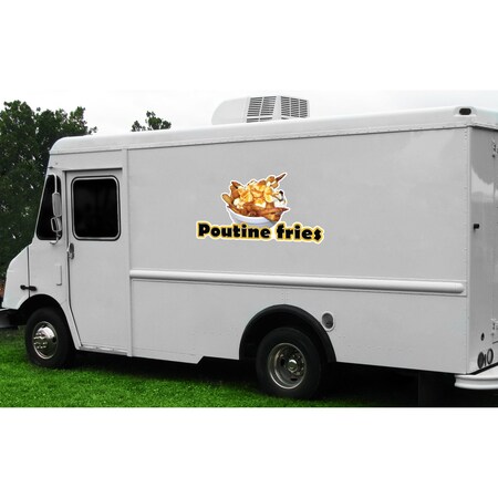 Signmission Safety Sign, 9 in Height, Vinyl, 6 in Length, Poutine Fries, D-DC-12-Poutine Fries D-DC-12-Poutine Fries